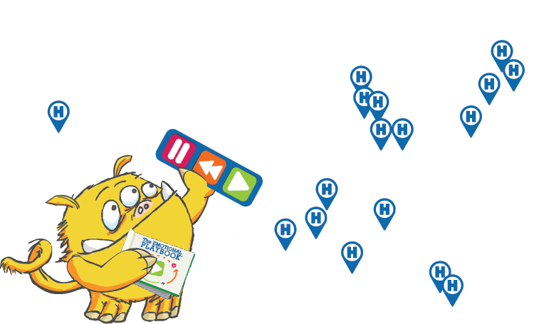 Map of Emotional ABCs Children's Hospital Locations