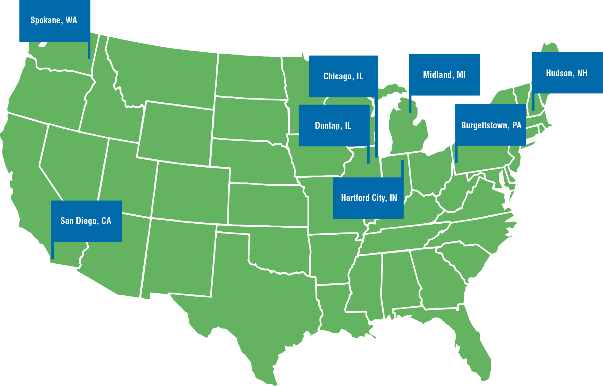 Map of Emotional ABCs study Locations